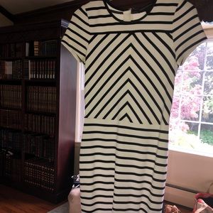 Striped pencil dress